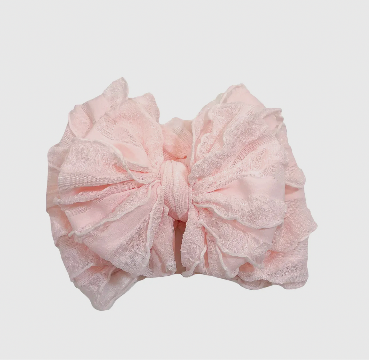 In Awe Ruffle Headband Sweet Pink
