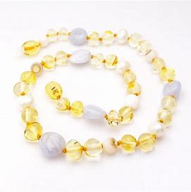 Momma Goose Baltic Amber Baby Necklace #1064