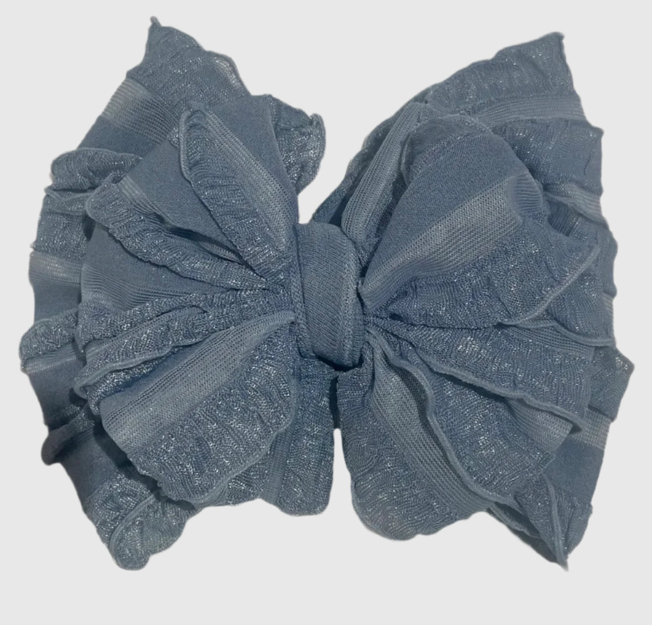 In Awe Ruffle Headband Denim