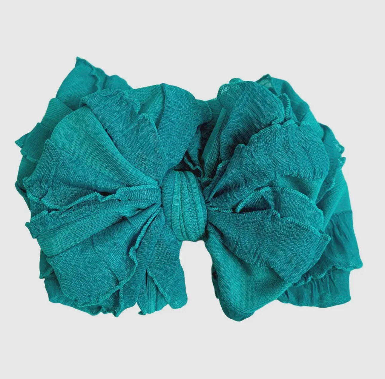 In Awe Ruffle Headband Turquoise