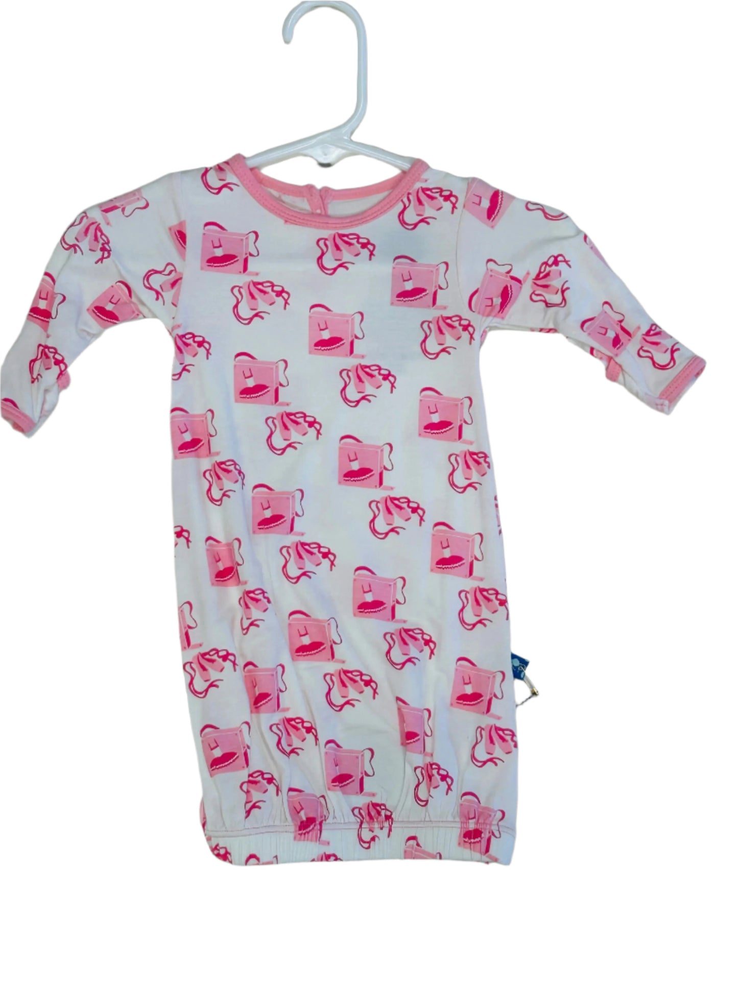 Kickee Pants Natural Ballet Box Layette Gown