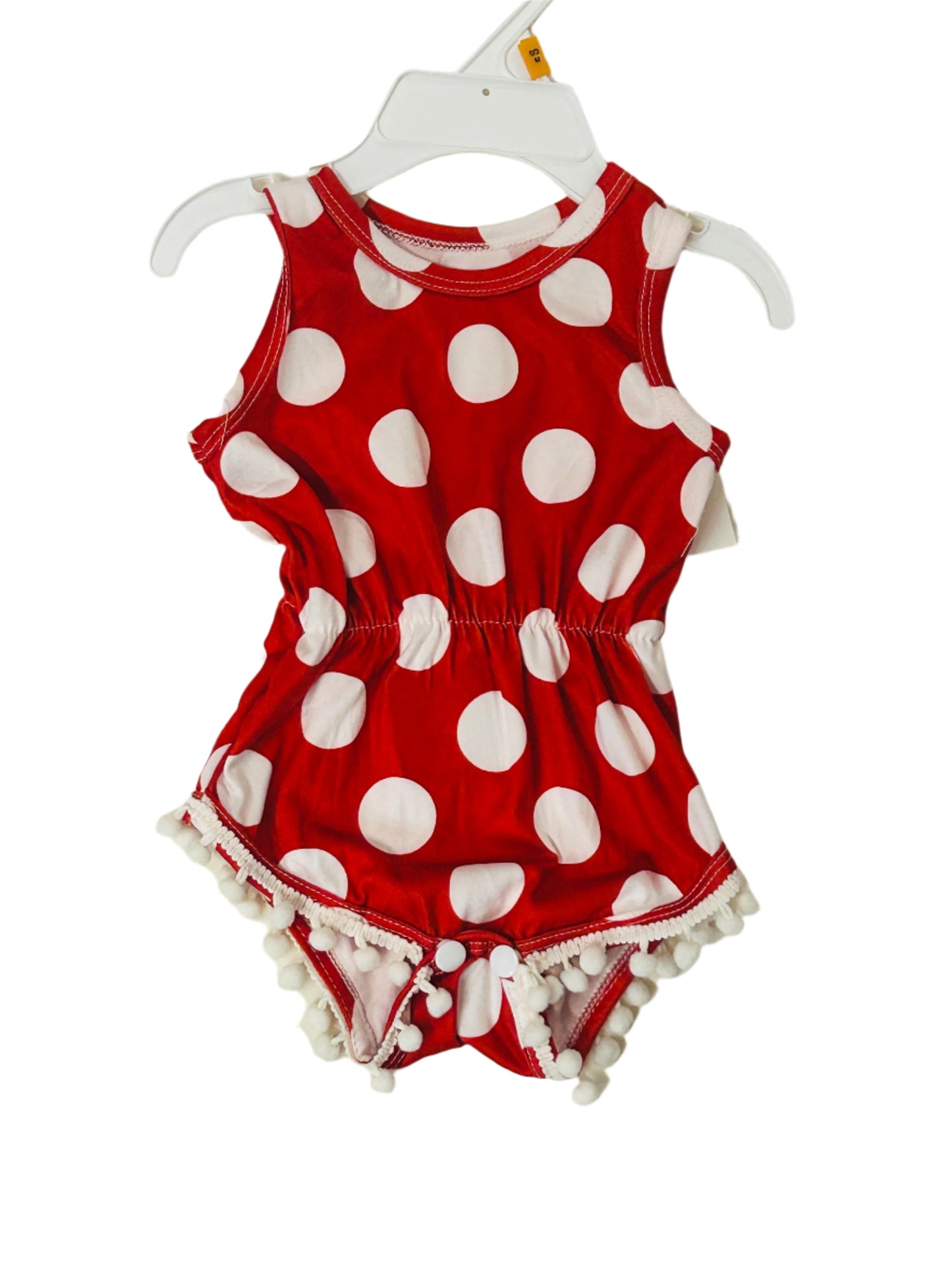 Mila & Rose Red/White Polka Dot Romper