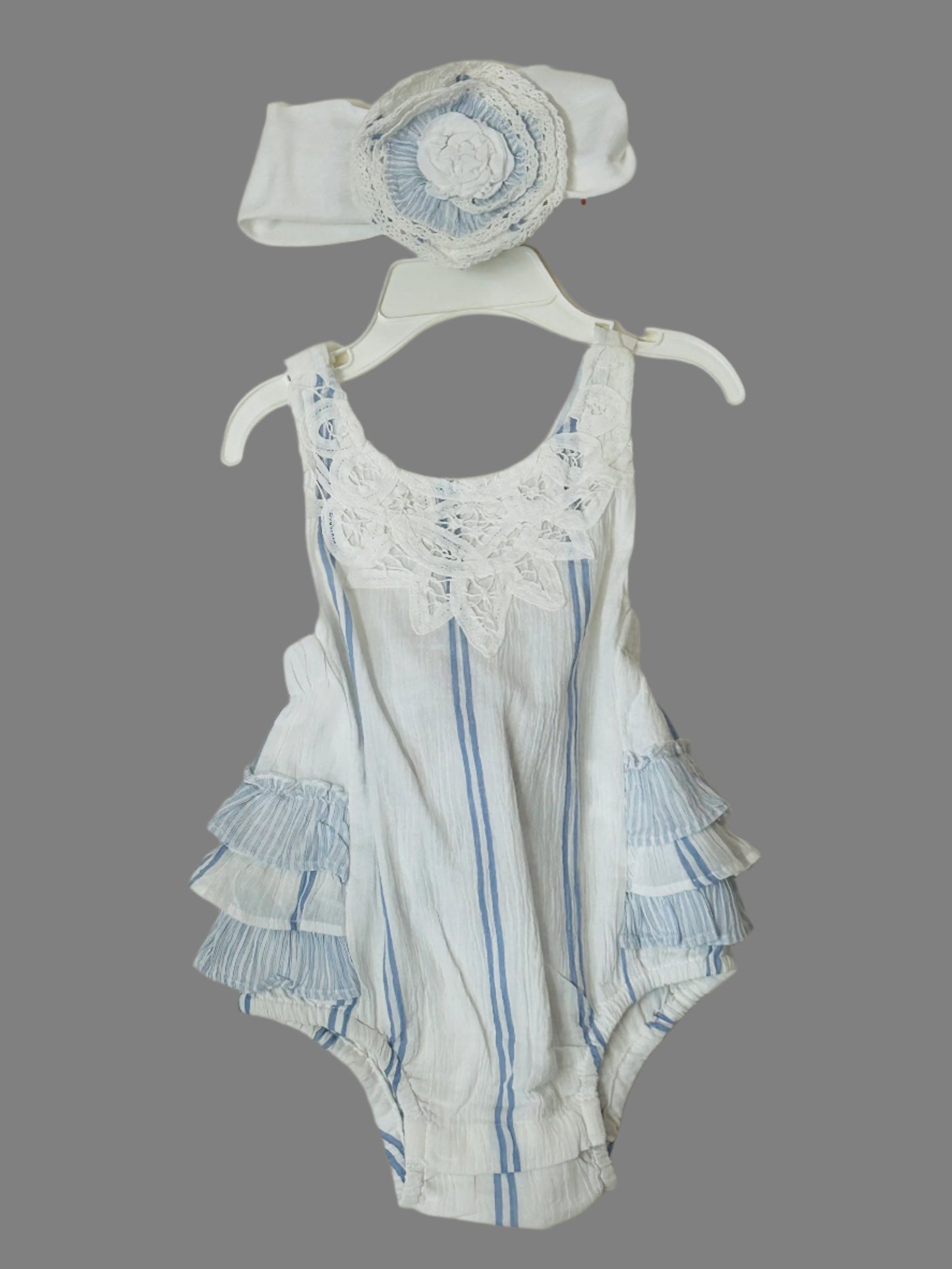 Mimi & Maggie Chambray Romper