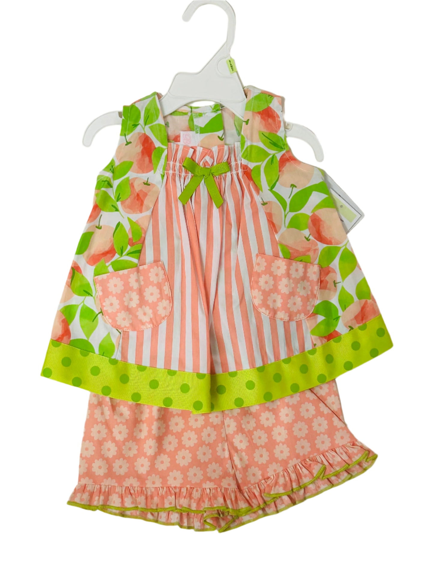Bonnie Baby 2pc Short Swing Set Peach 2957