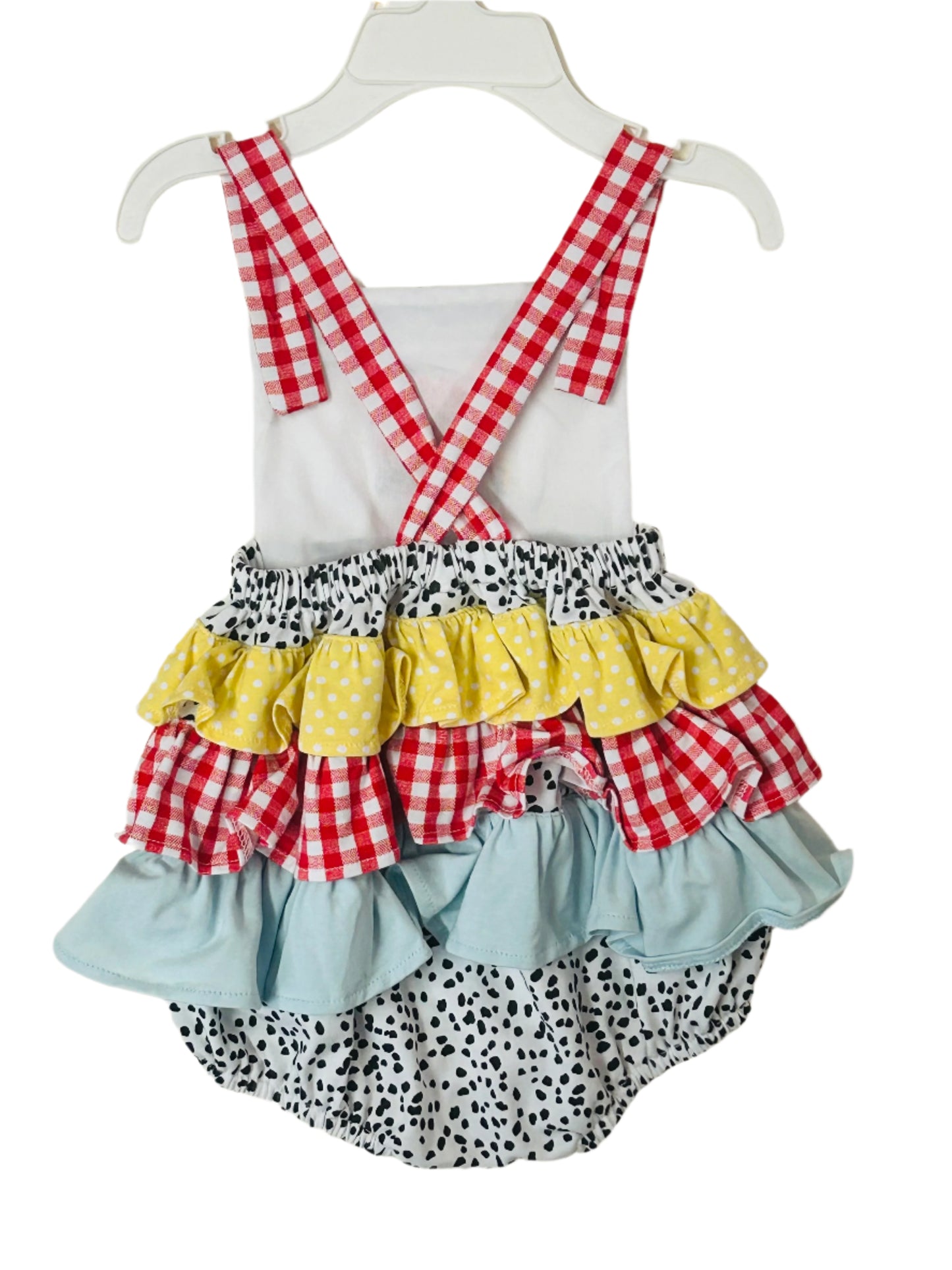 Natalie Grant Cow Bubble Romper