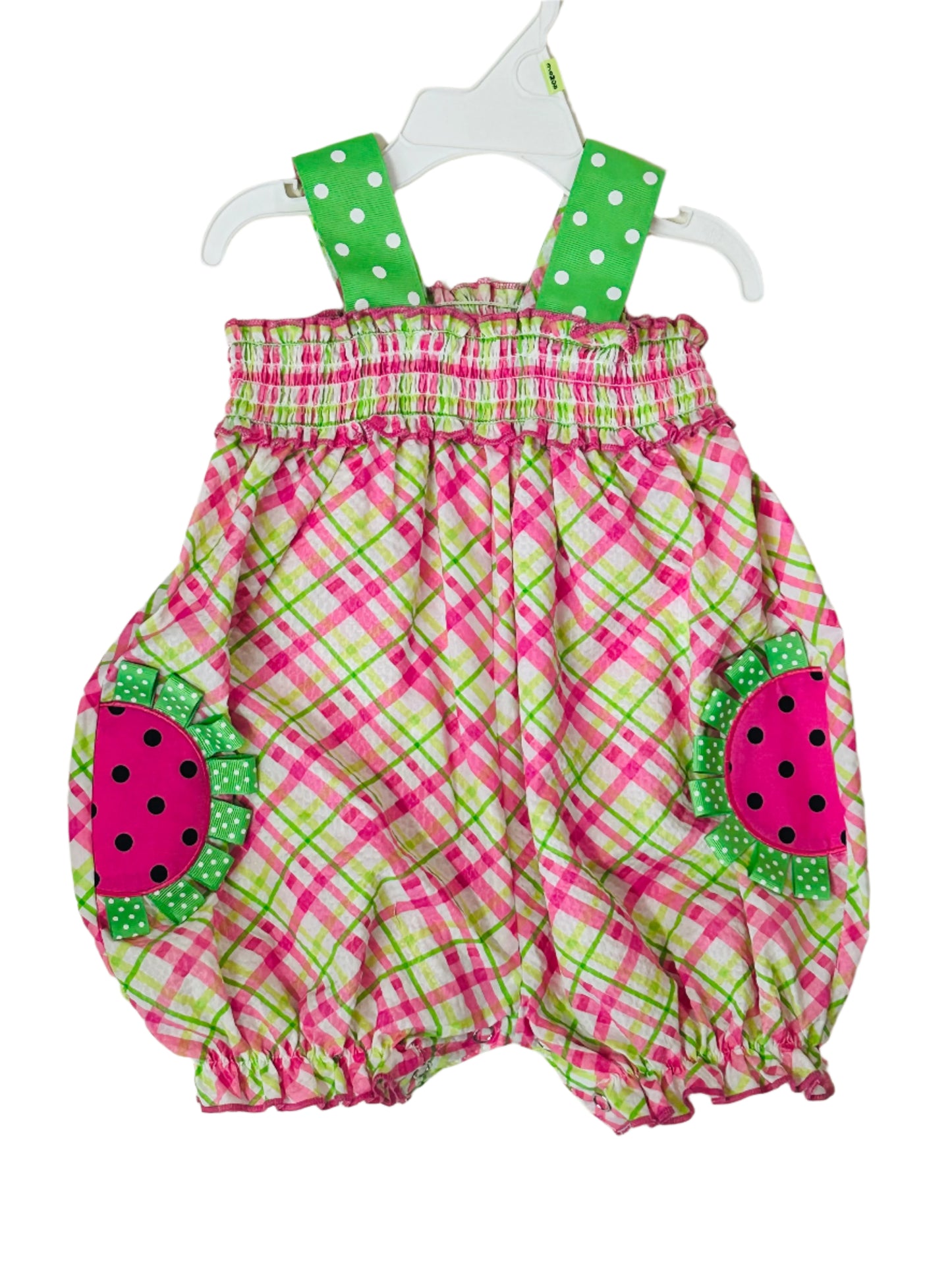 Bonnie Baby Watermelon Bubble Romper 9504