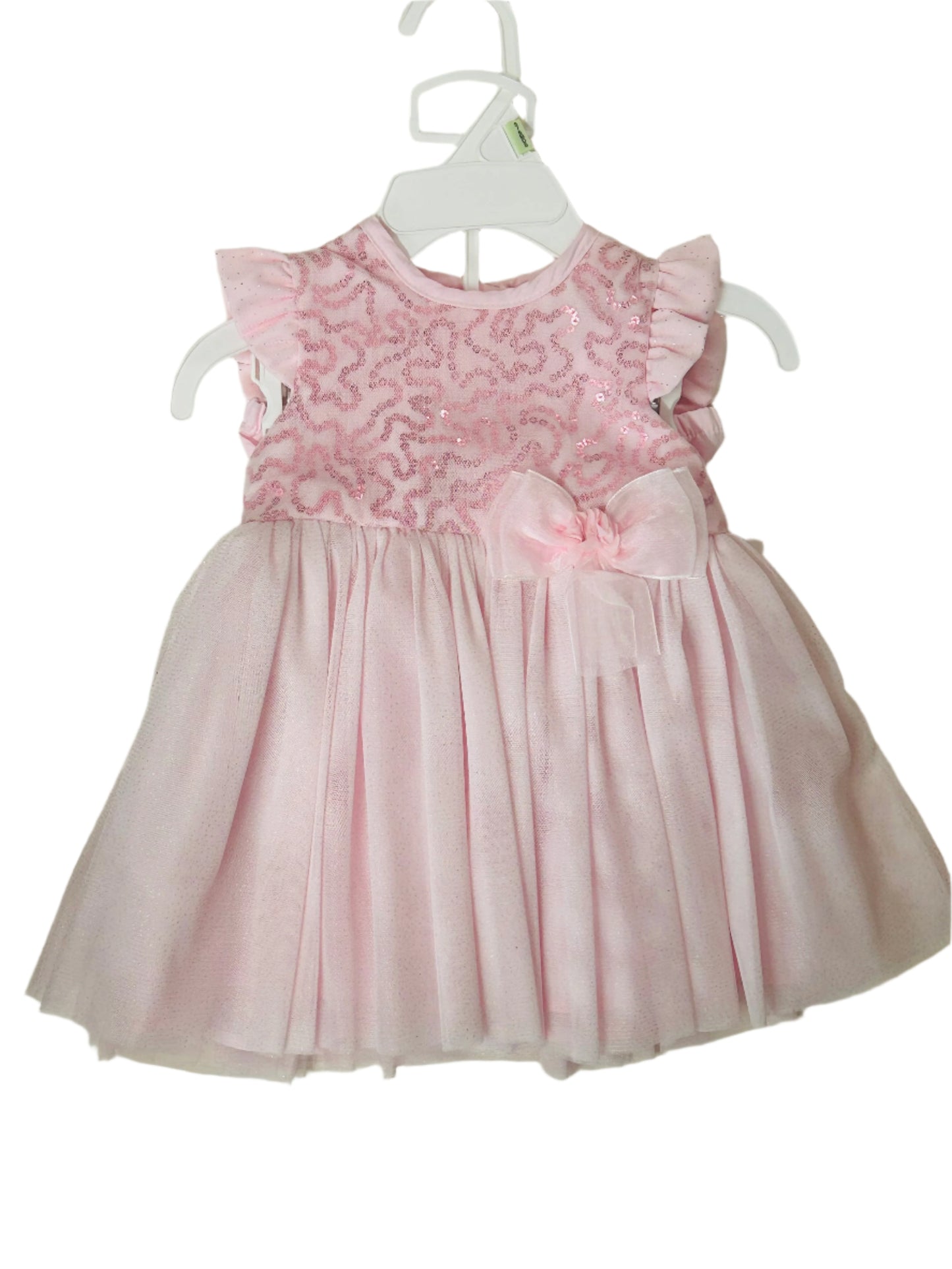 Little Me Light Pink Woven Dress