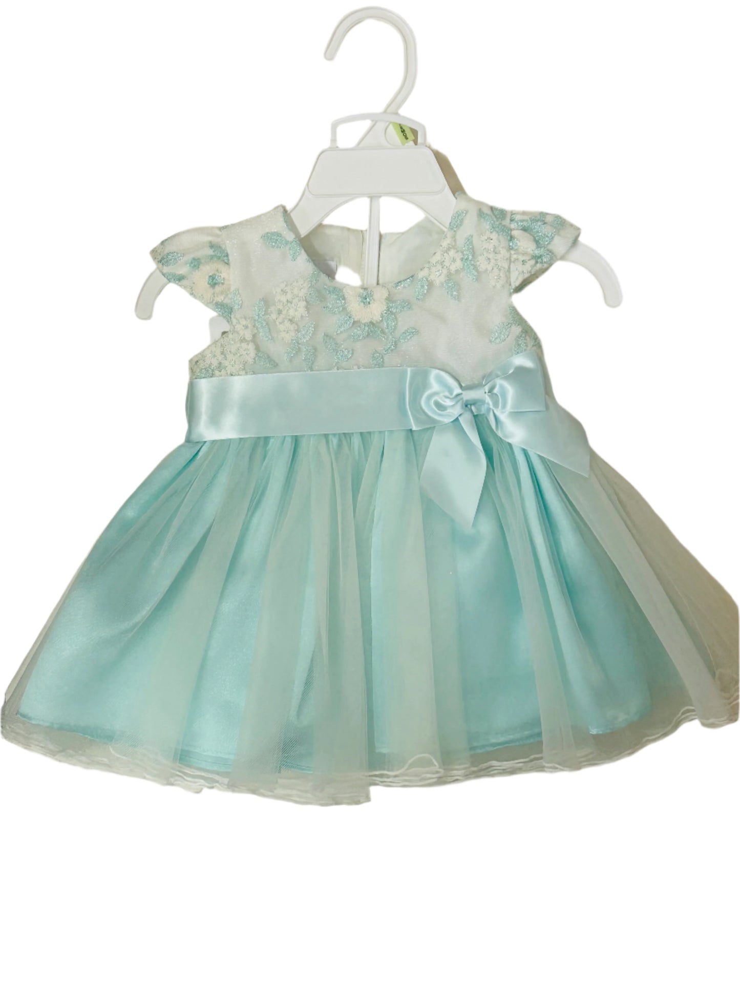 Bonnie Baby Aqua Dress w/Bloomers 08896