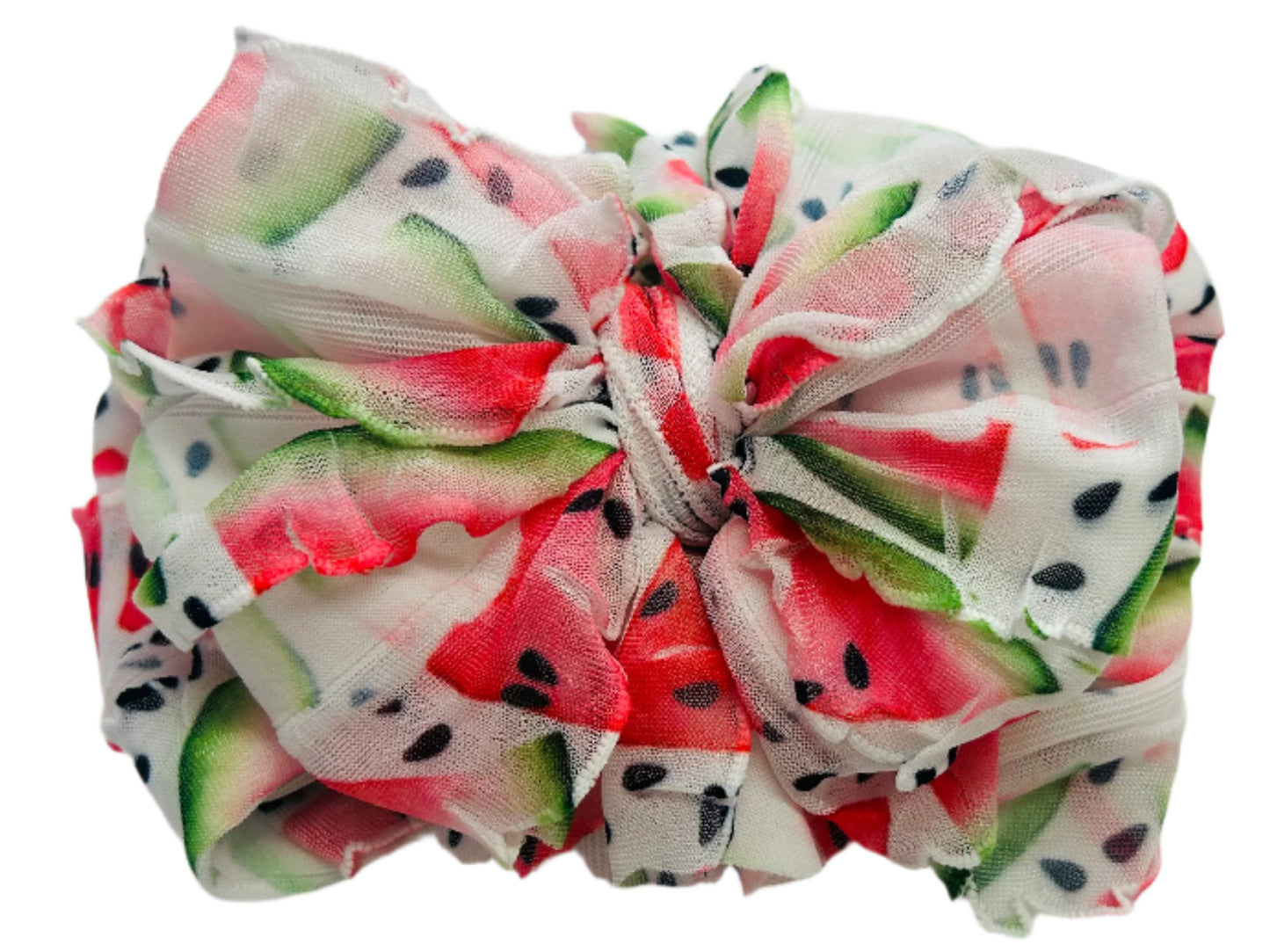 In Awe Ruffle Headband Watermelon