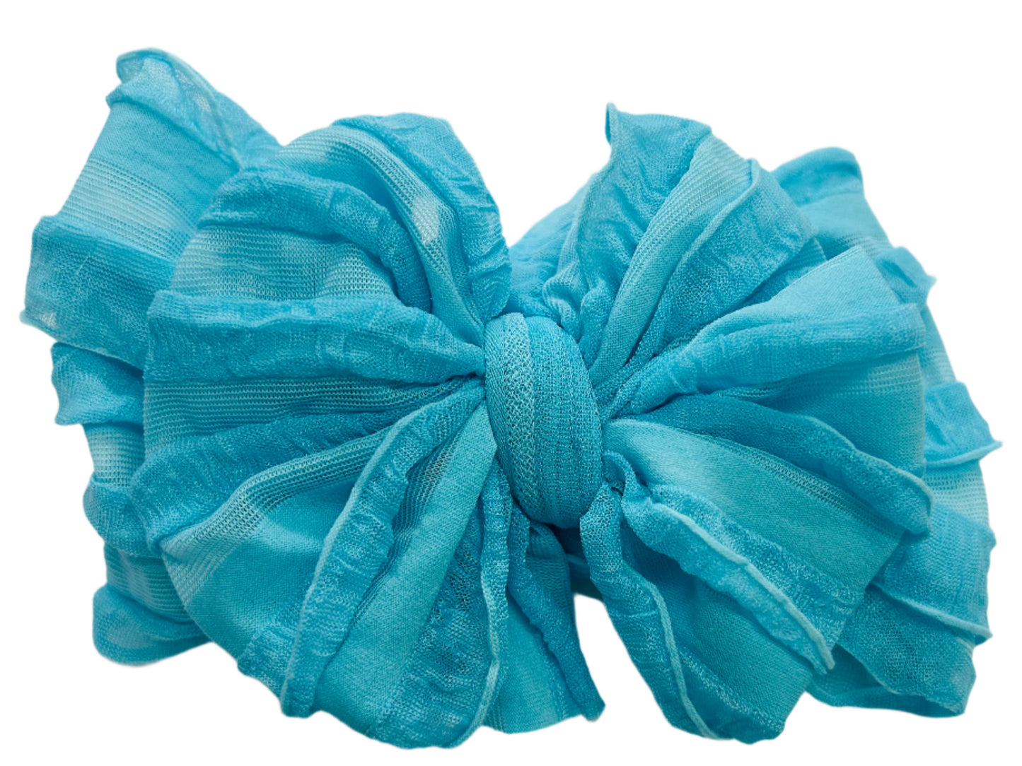 In Awe Ruffle Headband Lagoon