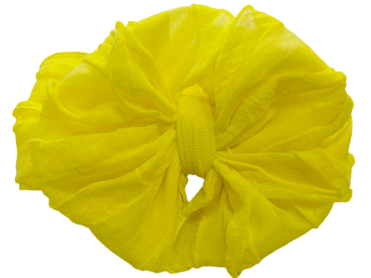In Awe Ruffle Headband Bright Yellow