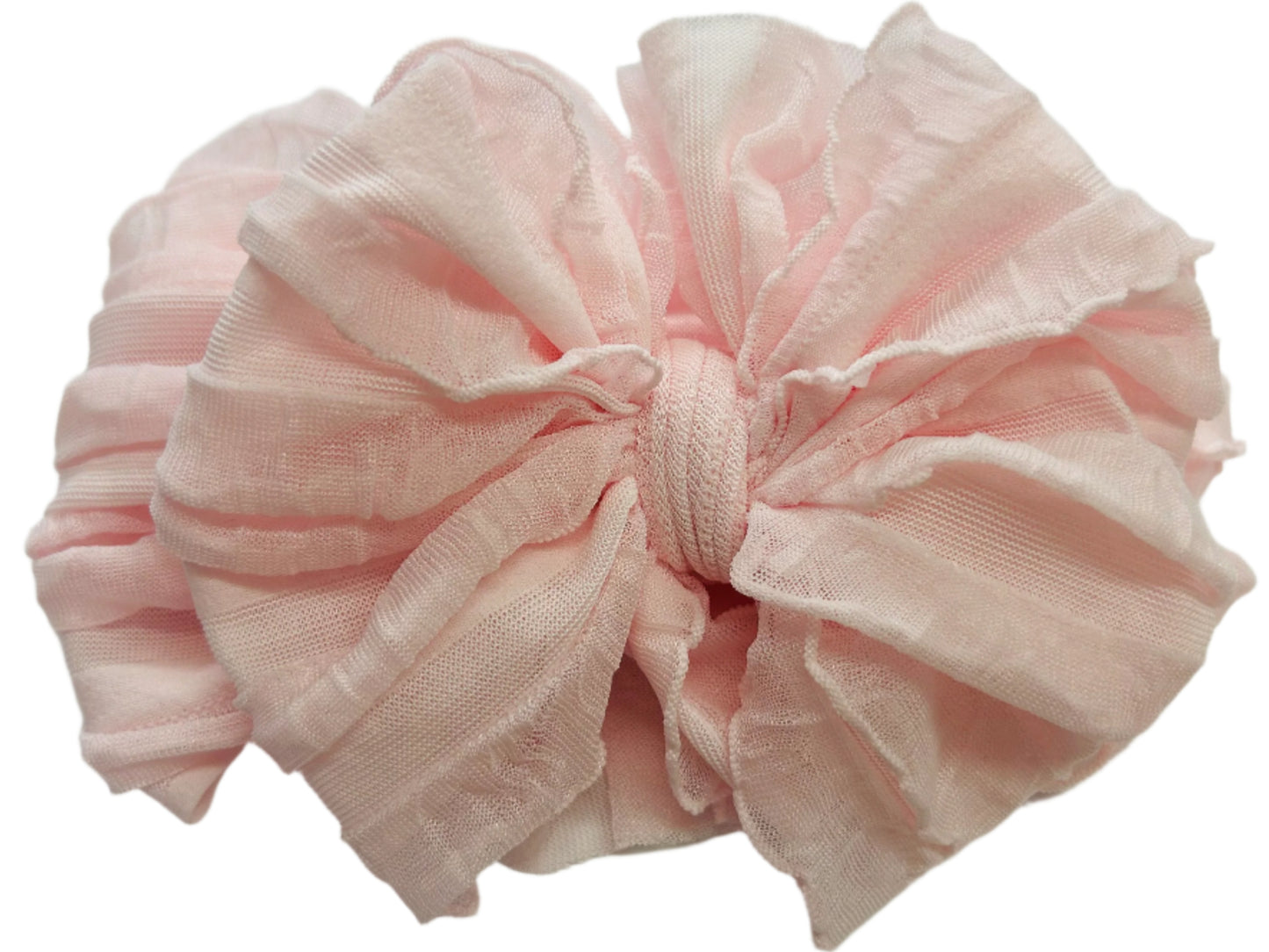 In Awe Ruffle Headband Perfect Pink