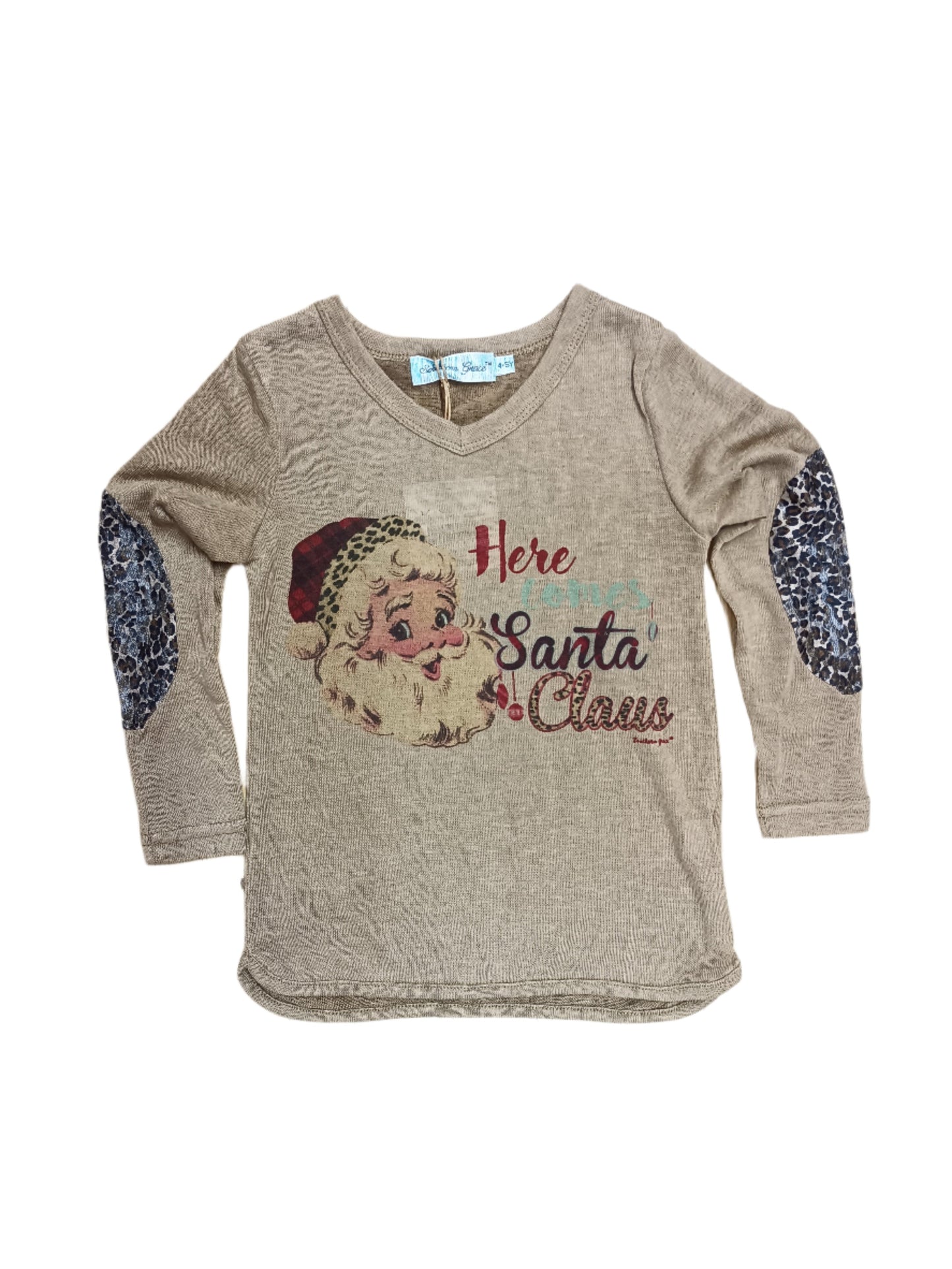 Southern Grace L/S Shirt Here Comes Santa Claus