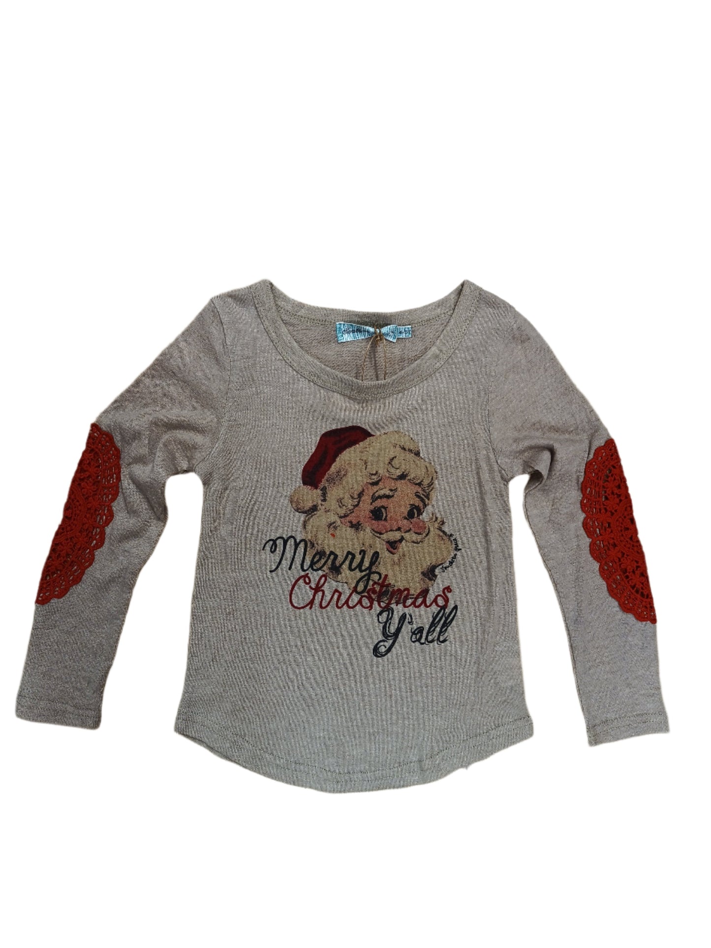 Southern Grace L/S Shirt Merry Christmas Y'all