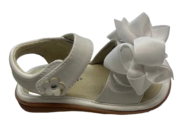 Mooshu Squeaker Sandal RSB White
