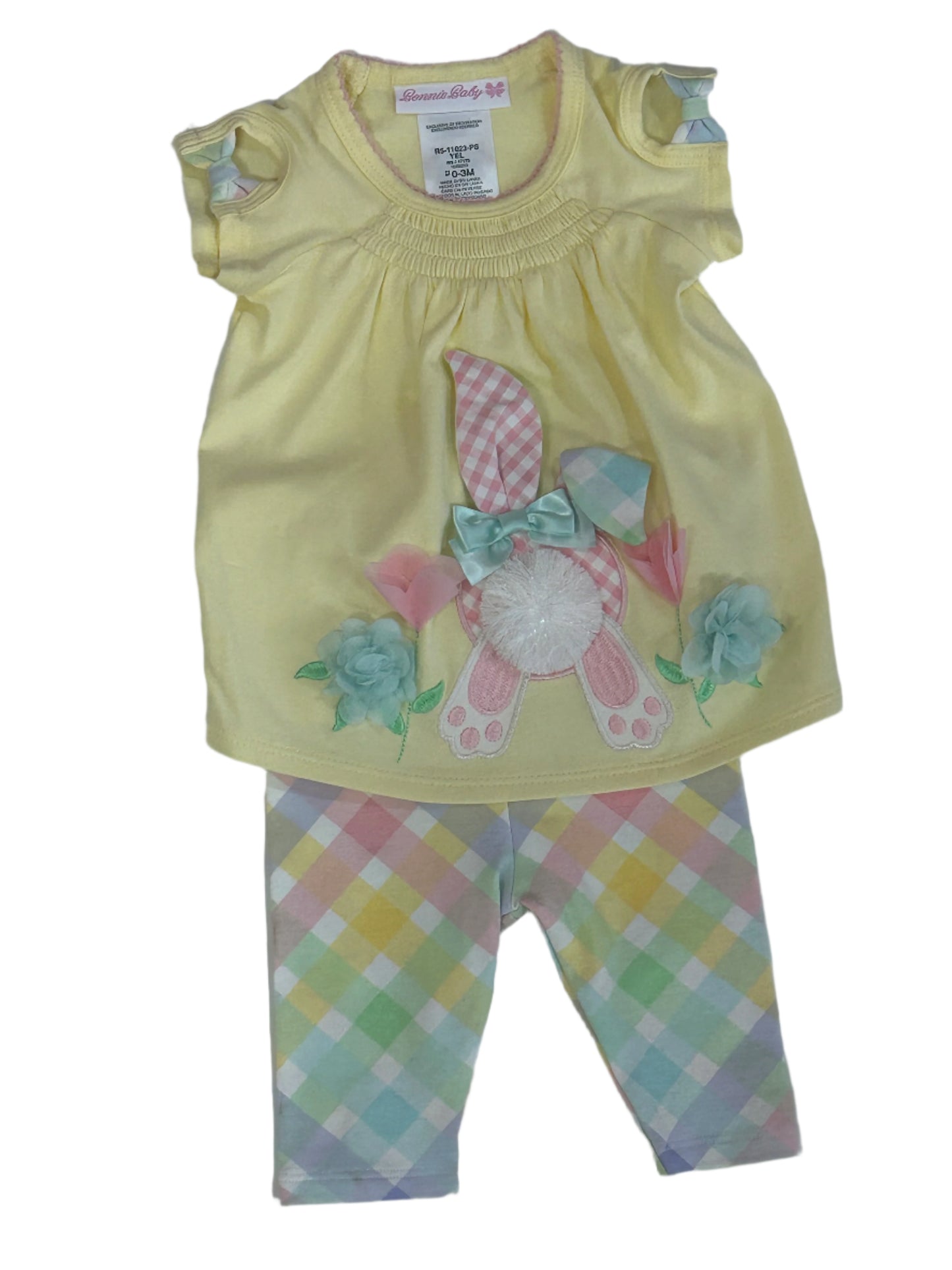Bonnie Baby Yellow Bunny 2pc 11023