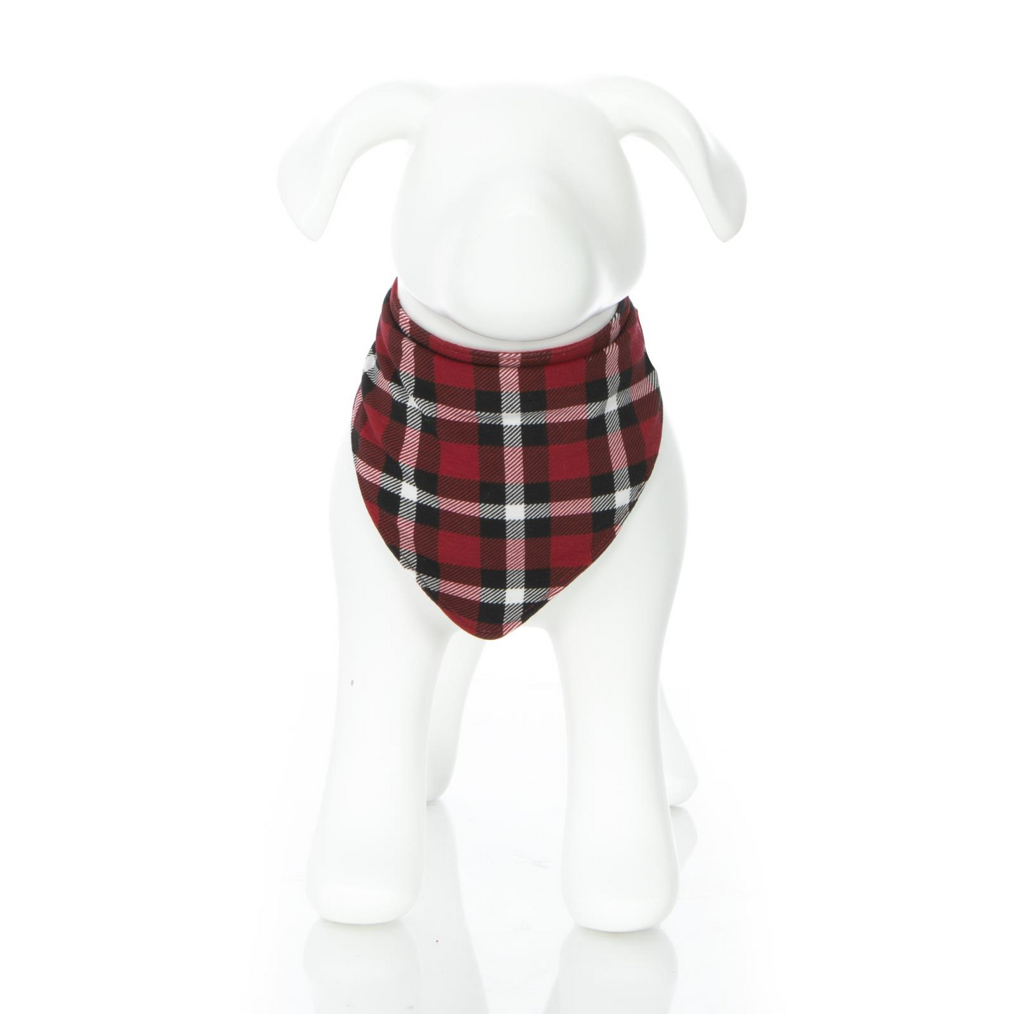 Kickee Pants Dog Bandana Crimson 2020 Holiday Plaid