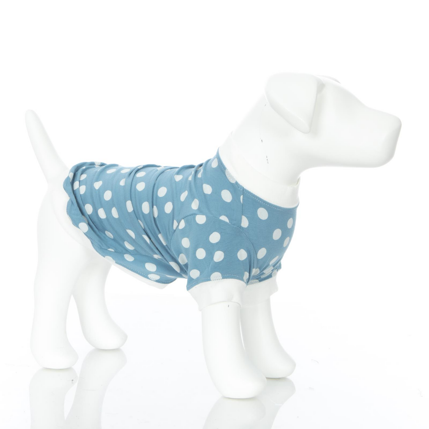 Kickee Pants Dog Tee Blue Moon Snowballs