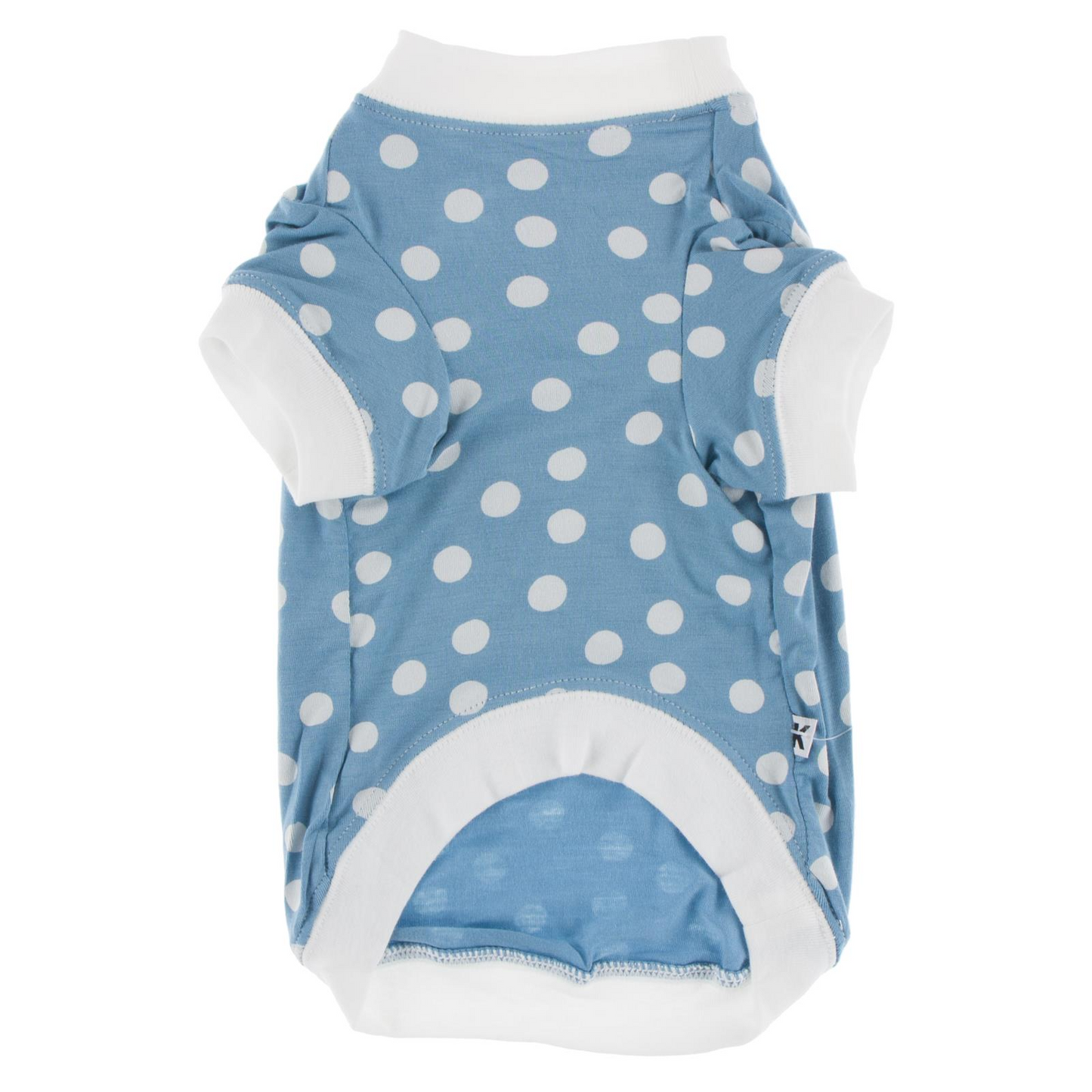 Kickee Pants Dog Tee Blue Moon Snowballs
