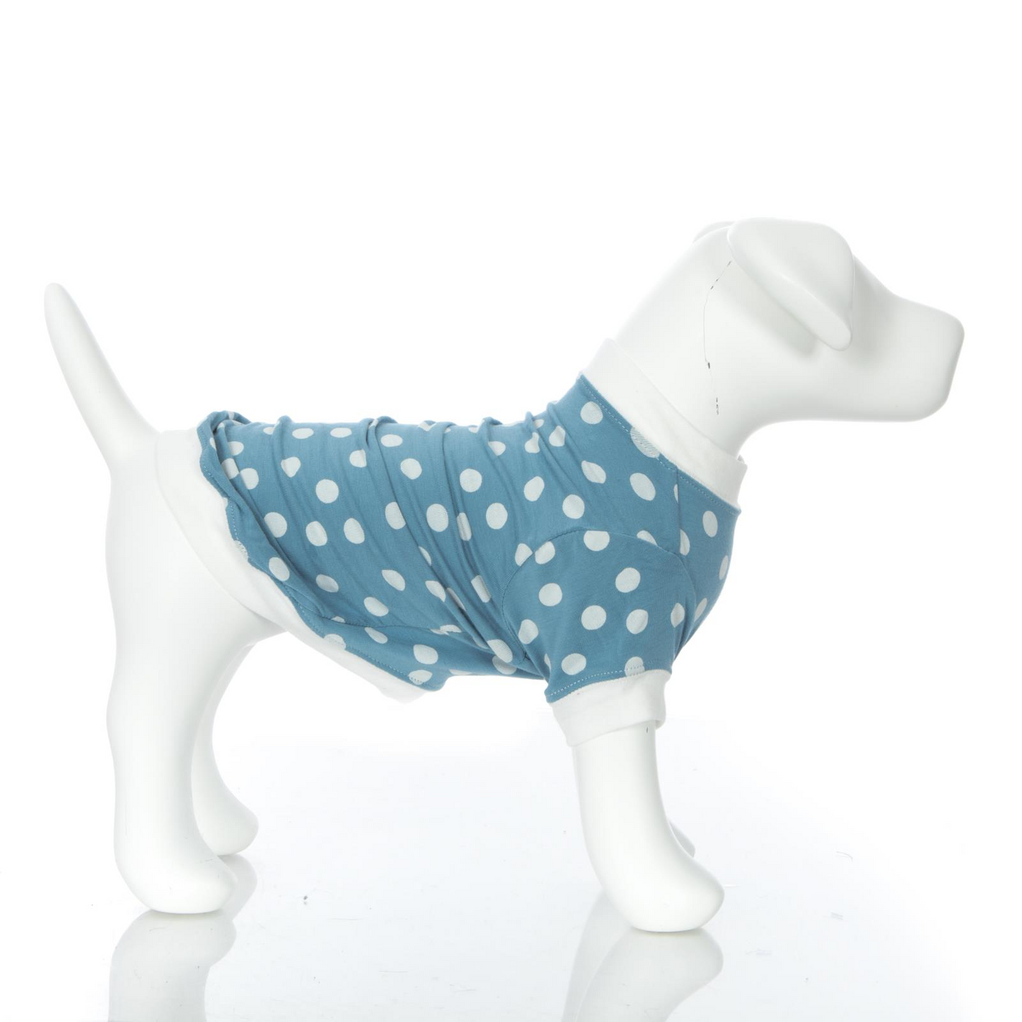 Kickee Pants Dog Tee Blue Moon Snowballs