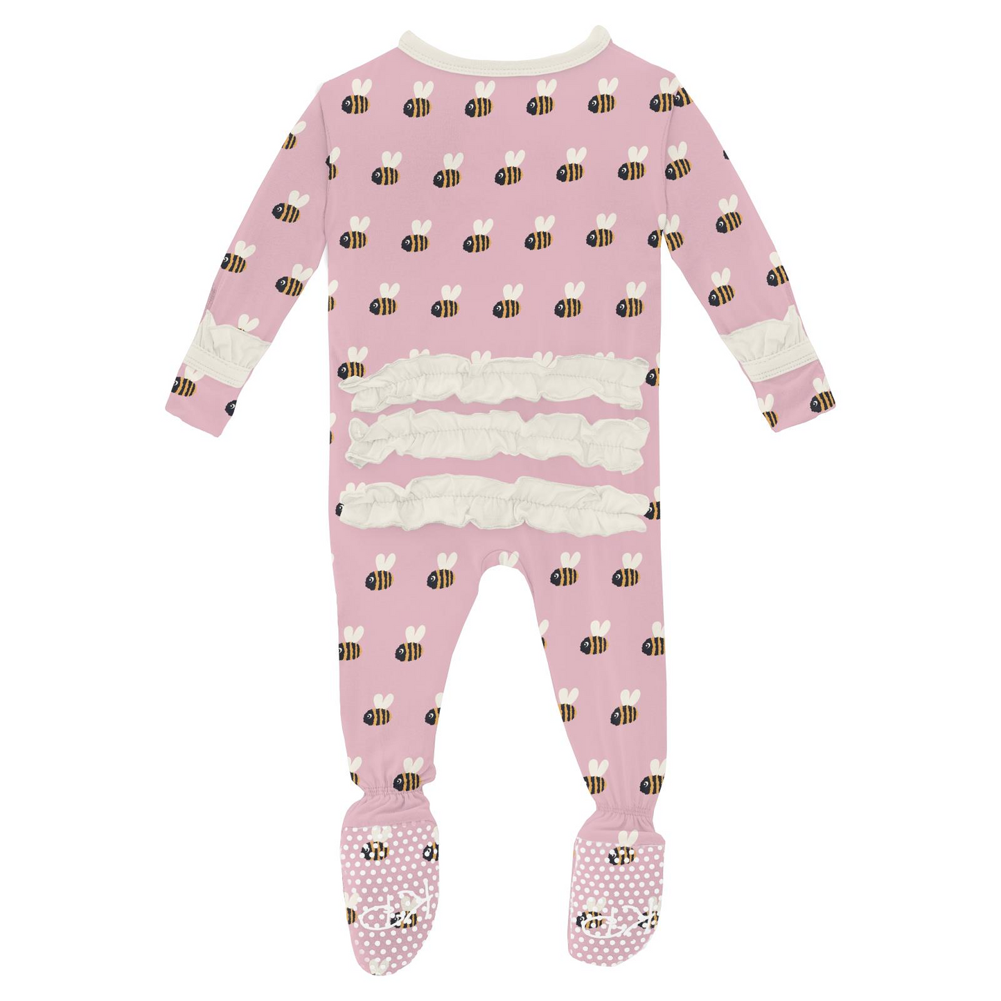 Kickee Pants Ruffle Footie Cake Pop Bumblebee