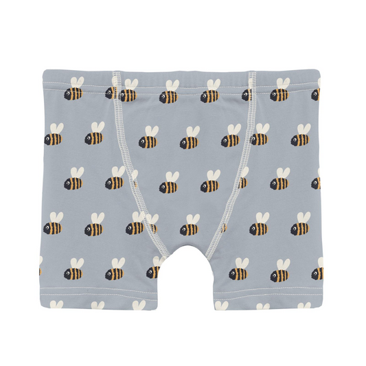 Kickee Pants Boy Boxer Brief Pearl Blue Baby Bumblebee
