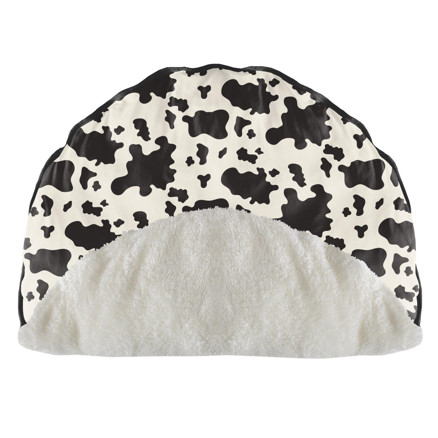 Kickee Pants Sherpa Lined Fluffle Playmat Cow Print