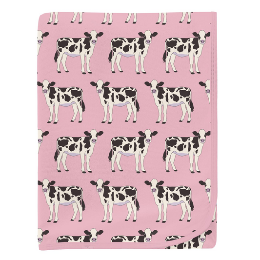 Kickee Pants Swaddle Blanket Cake Pop Cows