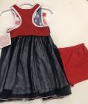 Bonnie Baby Nautical Flag Top Dress w/ red shorts
