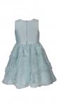 Bonnie Jean Bonaz Big Bow Aqua Dress 11337