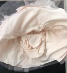 Bonnie Jean Peach Embroidered Tulle Dress 03575