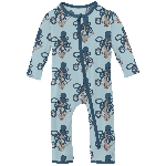 Kickee Pants Boy Coverall w/2way Zipper Spring Sky Octopus & Anchor
