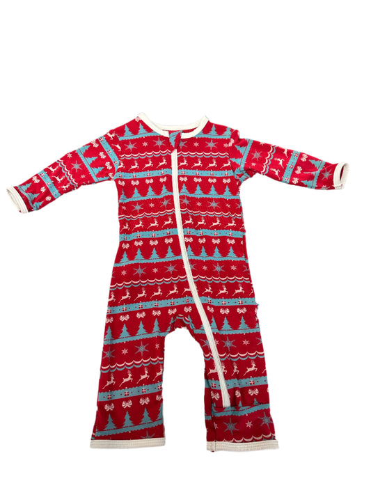 Kickee Pants Coverall w/zip Nordic Print