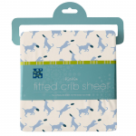 Kickee Pants Crib Sheet Natural Frisbee Labs