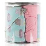 Kickee Pants Crib Sheet Set of 2 Summer Sky Cupcakes & Lotus