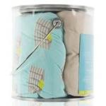 Kickee Pants Crib Sheet Set of 2 Summer Sky Pancakes & Burlap