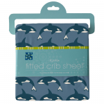 Kickee Pants Crib Sheet Parisian Blue Orca