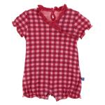 Kickee Pants Romper Flag Red Gingham