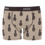 Kickee Pants Men Boxer Brief Burlap Pineapples