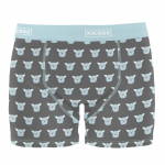 Kickee Pants Men Boxer Brief Pewter Furry Friends