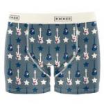 Kickee Pants Men Boxer Brief Slate Guitars and Stars