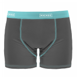 Kickee pants Men Boxer Brief Solid Pewter w/ Iceberg