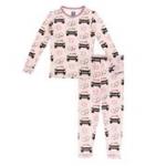Kickee Pants Girl L/S Pajama Set Macaroon Law Enforcement