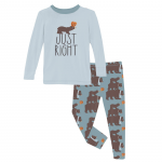 Kickee Pants Boy Pajama Set Stormy Sea Three Naughty Bears