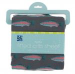 Kickee Pants Crib Sheet Stone Rainbow Trout