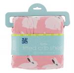 Kickee Pants Crib Sheet Strawberry Forest Rabbit