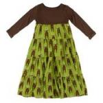 Kickee Pants L/S Tiered Dress Meadow Bad Moose