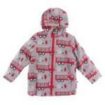 Kickee Pants Sherpa Lined Raincoat Feather Firefighter