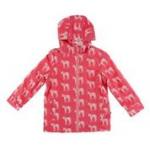Kickee Pants Terry Lined Raincoat Red Ginger Unicorns