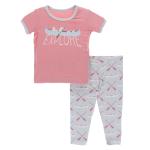 Kickee Pants Girl S/S Pajama Set Dew Paddles & Canoe
